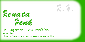 renata henk business card